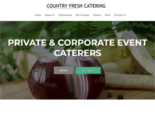 Tablet Screenshot of countryfreshcatering.co.za